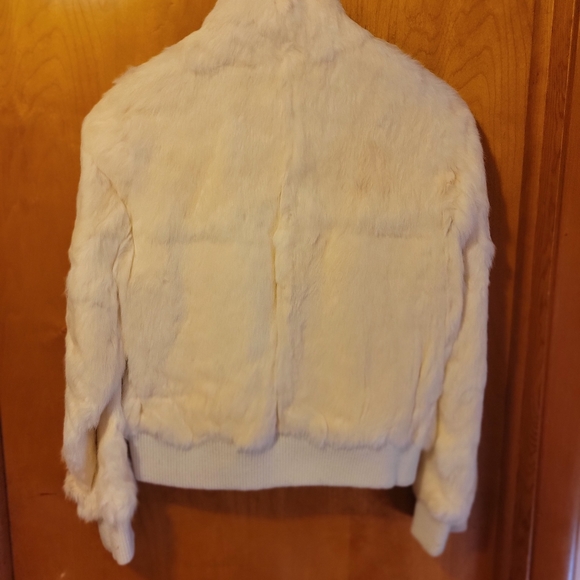 Wilson's White Rabbit Fur Jacket and Vest - Picture 2 of 10